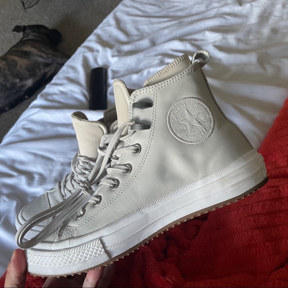 Leather Converse